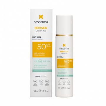 Средство солнцезащитное для жирной кожи Repaskin Urban 365 Oily skin SPF50, 50 мл Сесдерма (Sesderma)