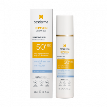 Средство солнцезащитное для чувствительной кожи Repaskin Urban 365 Sensitive skin SPF50, 50 мл Сесдерма (Sesderma)