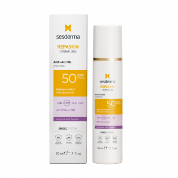 Средство солнцезащитное антивозрастное для лица Repaskin Urban 365 Anti-aging SPF50, 50 мл Сесдерма (Sesderma)