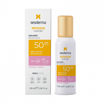 Спрей-мист солнцезащитный (Герань) Repaskin Comfort Geranium SPF50, 100 мл Сесдерма (Sesderma)