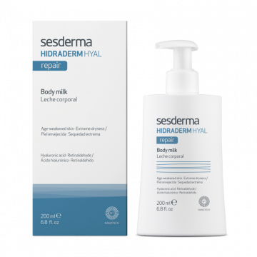 Восстанавливающее молочко для тела Hidraderm Hyal Repair, 200 мл. Сесдерма (Sesderma)