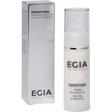 Сыворотка пептидная ультраомолаживающая Peptide face serum 50+, 30 мл EGIA