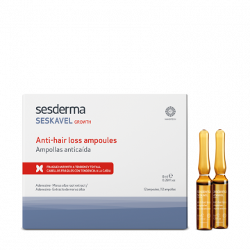 Средство в ампулах от выпадения волос Ampoules Seskavel, 12 шт по 8 мл Сесдерма (Sesderma)