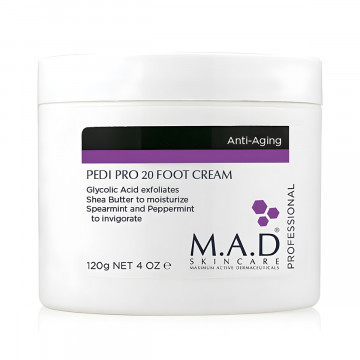 Концентрированный крем для ног с гликолевой кислотой Pedi pro 20 foot cream, 120 гр M.A.D Skincare