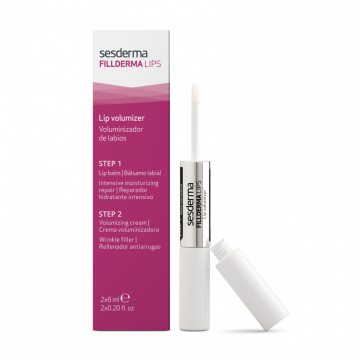 Система для увеличения объема губ (бальзам + крем-активатор) Fillderma Lips Lip volumizer, 6 мл+ 6 мл Сесдерма (Sesderma)