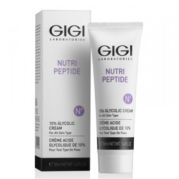 Крем ночной с 10% гликолевой кислотой для всех тип кожи - 10% Glycolic Cream, Nutri Peptide, 50 мл GIGI