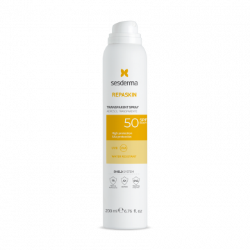 Спрей солнцезащитный прозрачный для тела СЗФ 50 Repaskin Transparent spray Body sunscreen SPF 50, 200 мл (Aerosol)