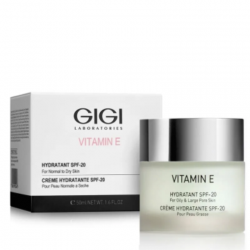 Увлажняющий крем для жирной кожи Vitamin E Hydratant SPF 20, 50 мл GIGI
