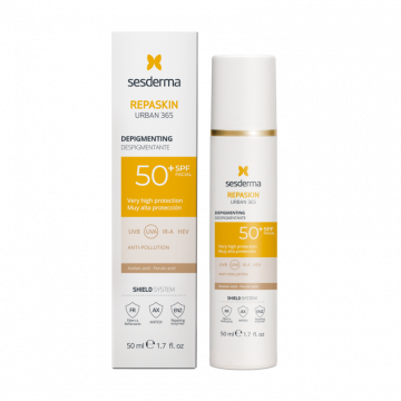 Средство солнцезащитное депигментирующее для лица SPF50 Bleaching REPASKIN URBAN 365, 50 мл Сесдерма (Sesderma)