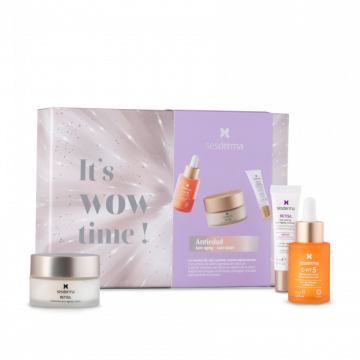 Набор "It’s wow time Anti-Aging" для лица: C-VIT 5 и RETISIL, 30 мл + 50 мл + 15 мл (Sesderma)