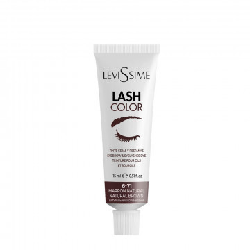Краска для бровей и ресниц натуральный коричневый №6-71 Lash Color Natural Brown LeviSsime, 15 мл