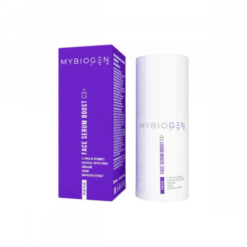 Антиоксидантная бустер-сыворотка с витамином C Face Serum «BOOST C3+, 30 мл (MyBiogen)