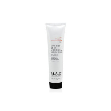 Лосьон для тела водооталкивающий защитный SPF 50 Hyper sheer water resistant body lotion, 120 мл M.A.D Skincare
