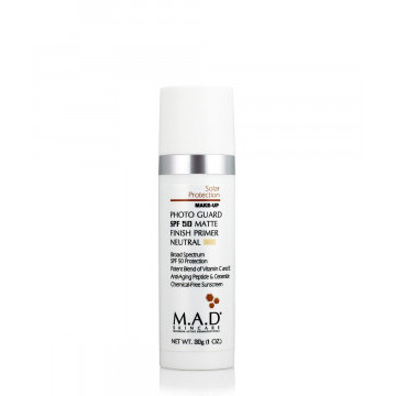 Матирующий крем-праймер с защитой SPF 50 Photo Guard Matte Finish Primer - Neutral, 30 гр. M.A.D Skincare