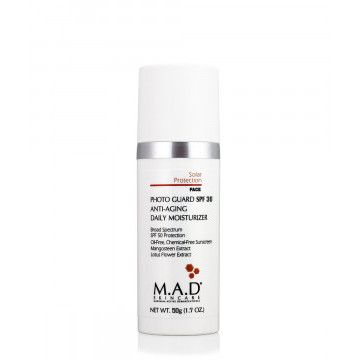 Омолаживающий и увлажняющий крем-защита под макияж с защитой SPF 30 Photo guard anti aging daily moisturizer, 50 гр M.A.D Skincare