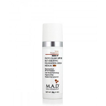 Подстраивающаяся сыворотка-основа под макияж (Medium) с защитой SPF 50 Photo guard self adjusting foundation serum medium, 30 гр M.A.D Skincare