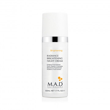 Ночной восстанавливающий крем выравнивающий тон кожи Radiance brightening night cream, 50 гр M.A.D Skincare