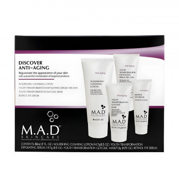 Дорожный набор препаратов для омоложения кожи Anti Aging Discovery Kit M.A.D Skincare