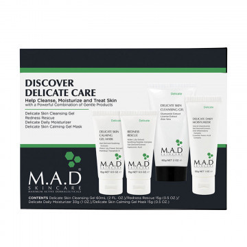 Дорожный набор препаратов для чувствительной кожи Delicate Discovery Kit M.A.D Skincare